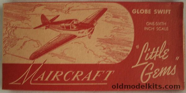 Maircraft 1/72 Globe Swift - 'Little Gems' Series Scale Solid Wooden Aircraft Kit, G-3 plastic model kit